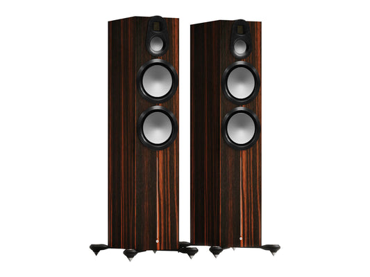 Monitor Audio Gold 500 6G Floorstanding Speakers - Pair - Macassar