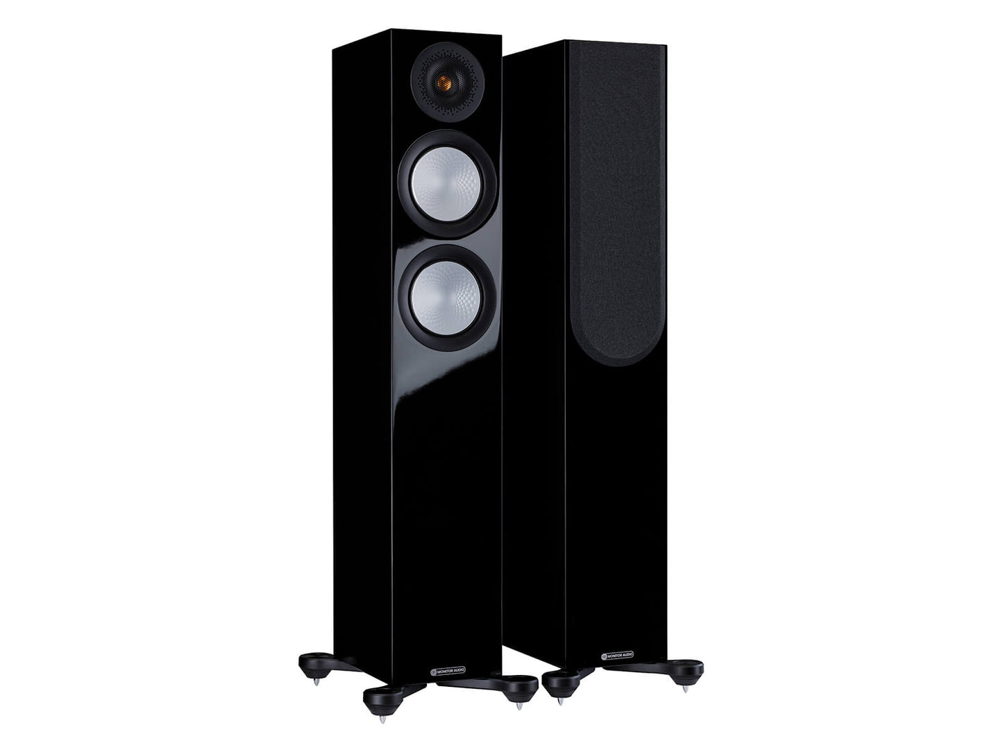 Monitor Audio Silver 200 7G Floorstanding Speaker - Pair - High Gloss Black