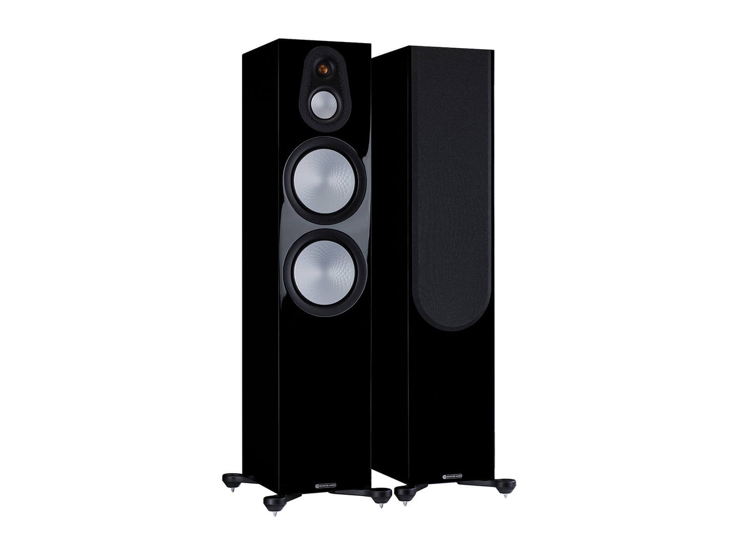 Monitor Audio Silver 500 7G Floorstanding Speakers - Pair - High Gloss Black