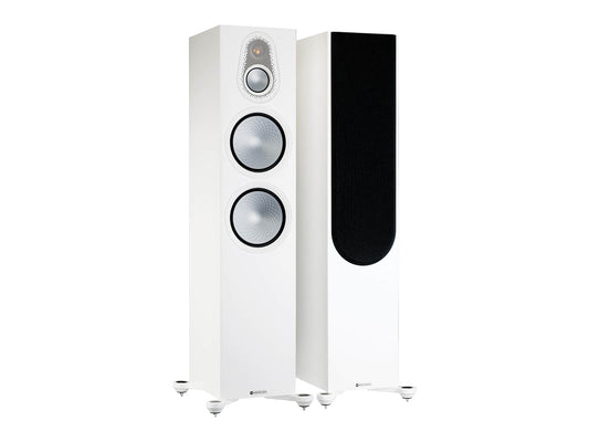 Monitor Audio Silver 500 7G Floorstanding Speakers - Pair - White