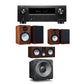 Monitor Audio Silver 100 5.1 Home Theatre System (Walnut) + Denon AVR-X2800H AV Receiver (Black)