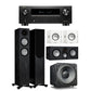 Monitor Audio Silver 200 Home Theatre System (Black Oak) + Denon AVR-X2800H AV Receiver (Black)