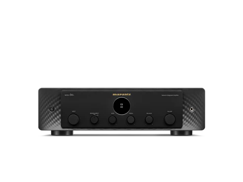 Bowers & Wilkins 606 S3 Bookshelf Speaker - Pair  (Black) + Marantz Model60N Network Integrated Amplifier (Black)