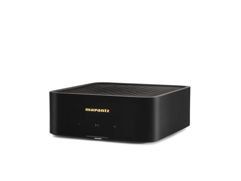 Bowers & Wilkins 606 S3 Bookshelf Speaker - Pair (White) + Marantz Model M1 Network Amplifier - Each (Black) (Copy) (Copy)