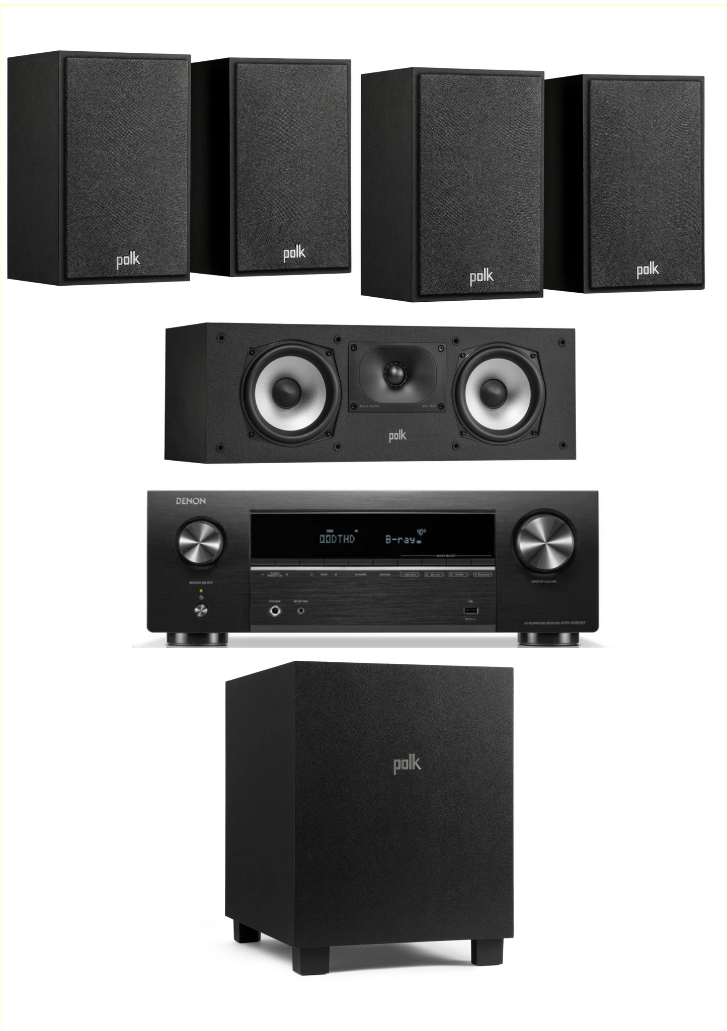 Polk Audio Monitor XT15 5.1 Home Theatre System - Black