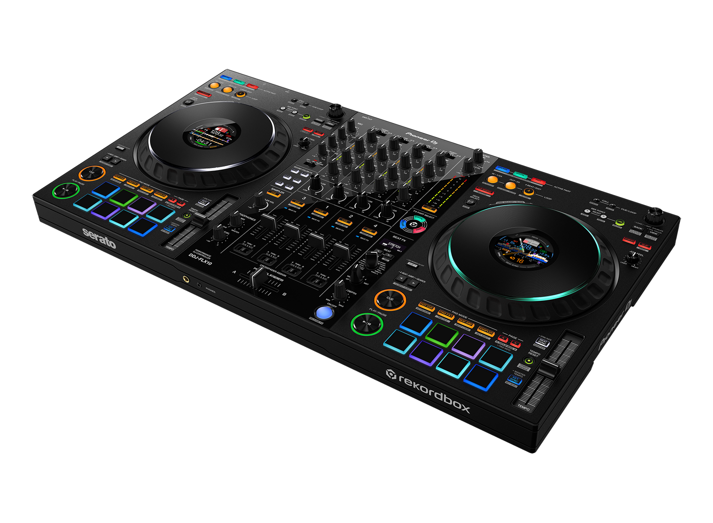 Pioneer DJ DDJ-FLX10 4-channel performance DJ controller for multiple DJ applications (Black)