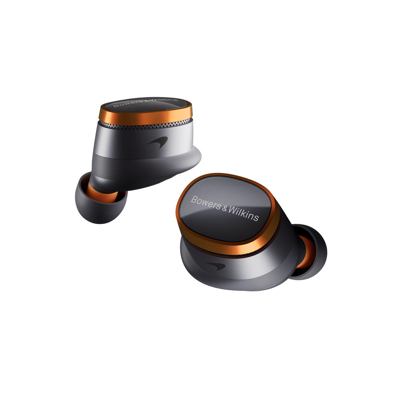 Bowers & Wilkins PI8 McLaren Special-Edition In-Ear True Wireless Earbuds - Each (Galvanic Grey & Papaya)