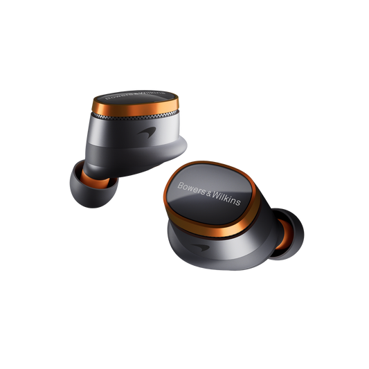 Bowers & Wilkins PI8 McLaren Special-Edition In-Ear True Wireless Earbuds - Each (Galvanic Grey & Papaya)