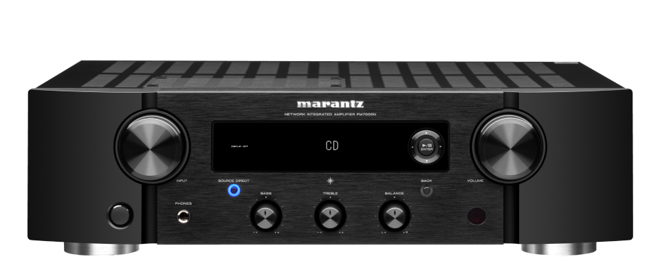 Marantz PM-7000N Network amplifier (Black) with Monitor Audio Silver 200 7G Floorstanding Speakers - Pair (Black)
