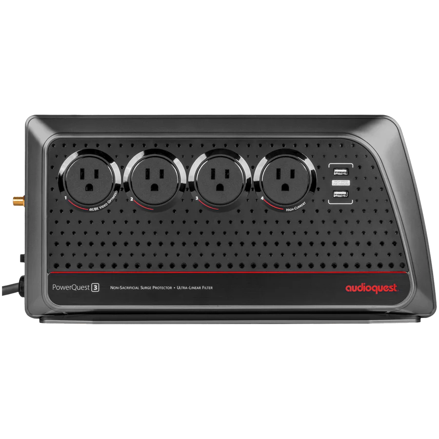 AudioQuest PowerQuest 3 / 8-Outlet Power Conditioner & Non-Sacrificial Surge Protector