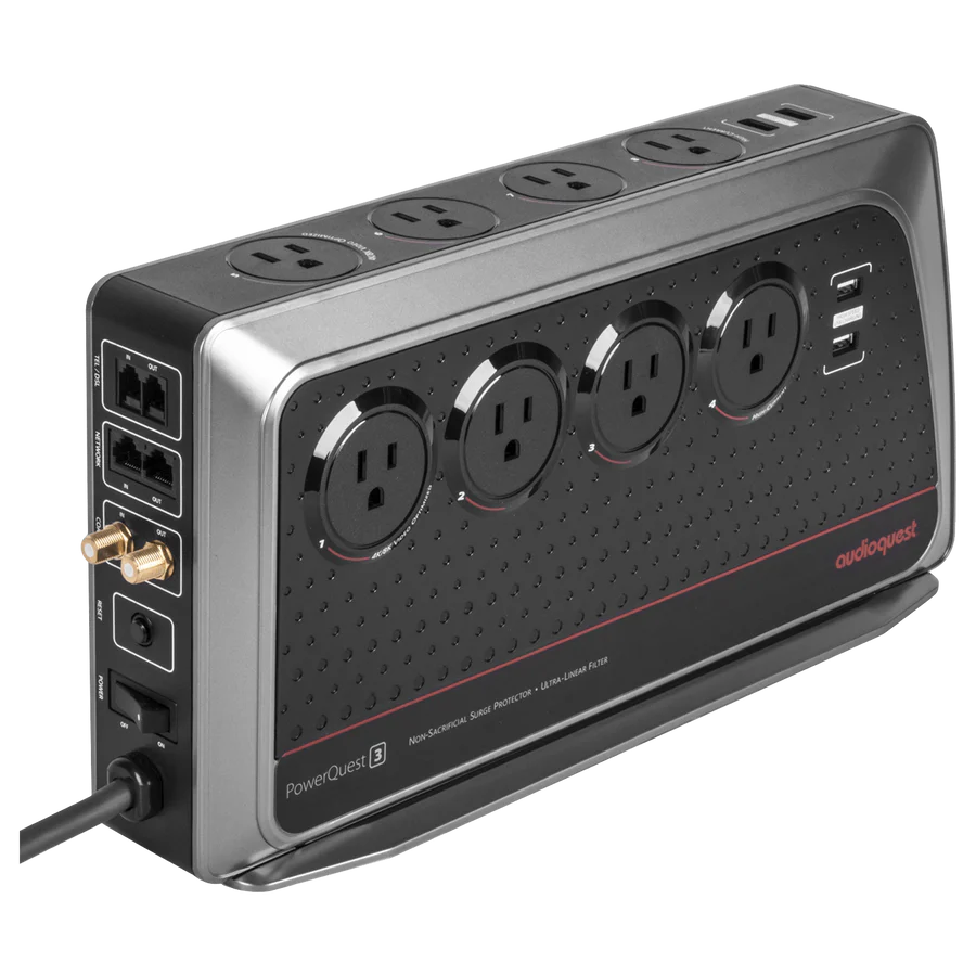 AudioQuest PowerQuest 3 / 8-Outlet Power Conditioner & Non-Sacrificial Surge Protector