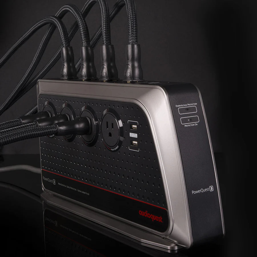 AudioQuest PowerQuest 3 / 8-Outlet Power Conditioner & Non-Sacrificial Surge Protector