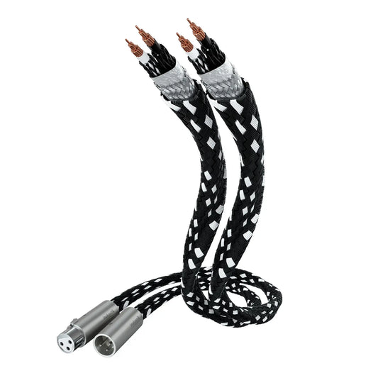 Inakustik REFERENCE NF-204 Micro Air XLR Audio Cable - 1m - Pair - Black