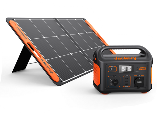 Jackery Explorer 500 Portable Power Station and Jackery SolarSaga 100W Solar Panel