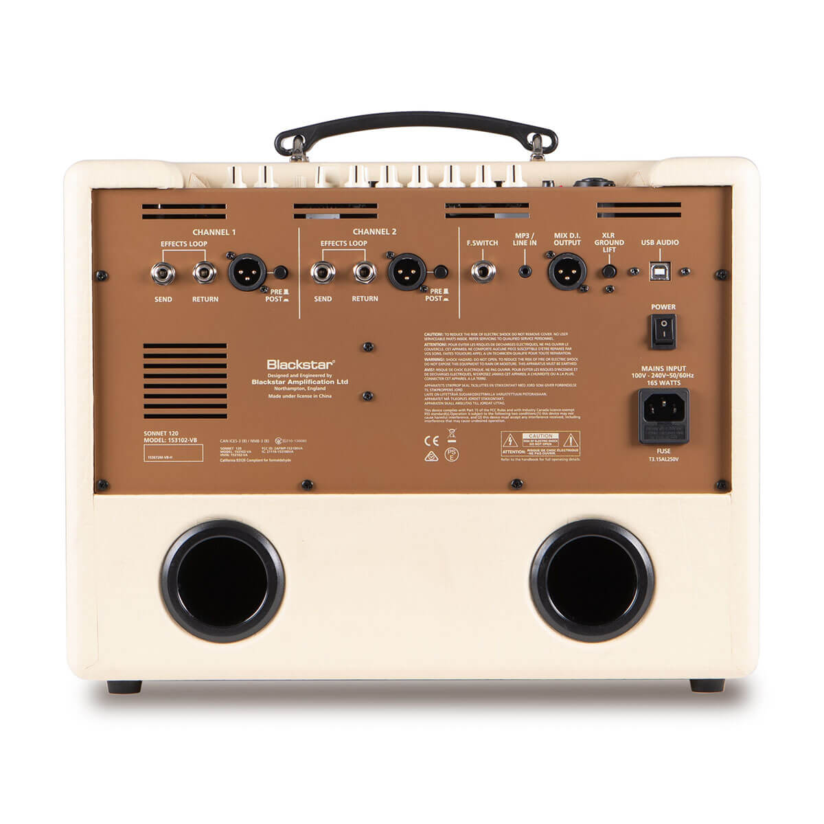 Blackstar Sonnet 120 Acoustic Stereo Amplifier - Each - Blonde