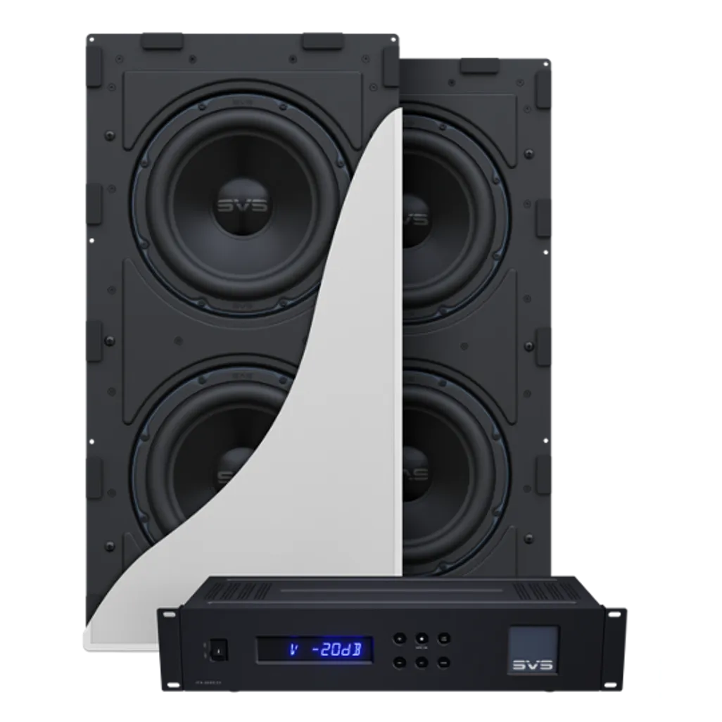 SVS 3000 In-Wall Dual Subwoofer System - Black