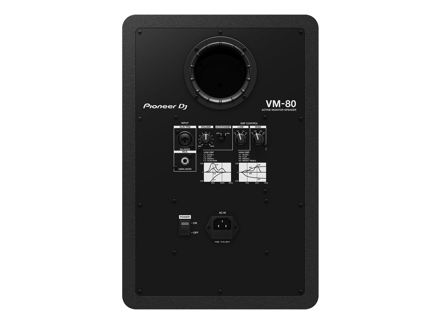 Pioneer DJ VM-80 8" Active Monitor Speaker - Each (Black)