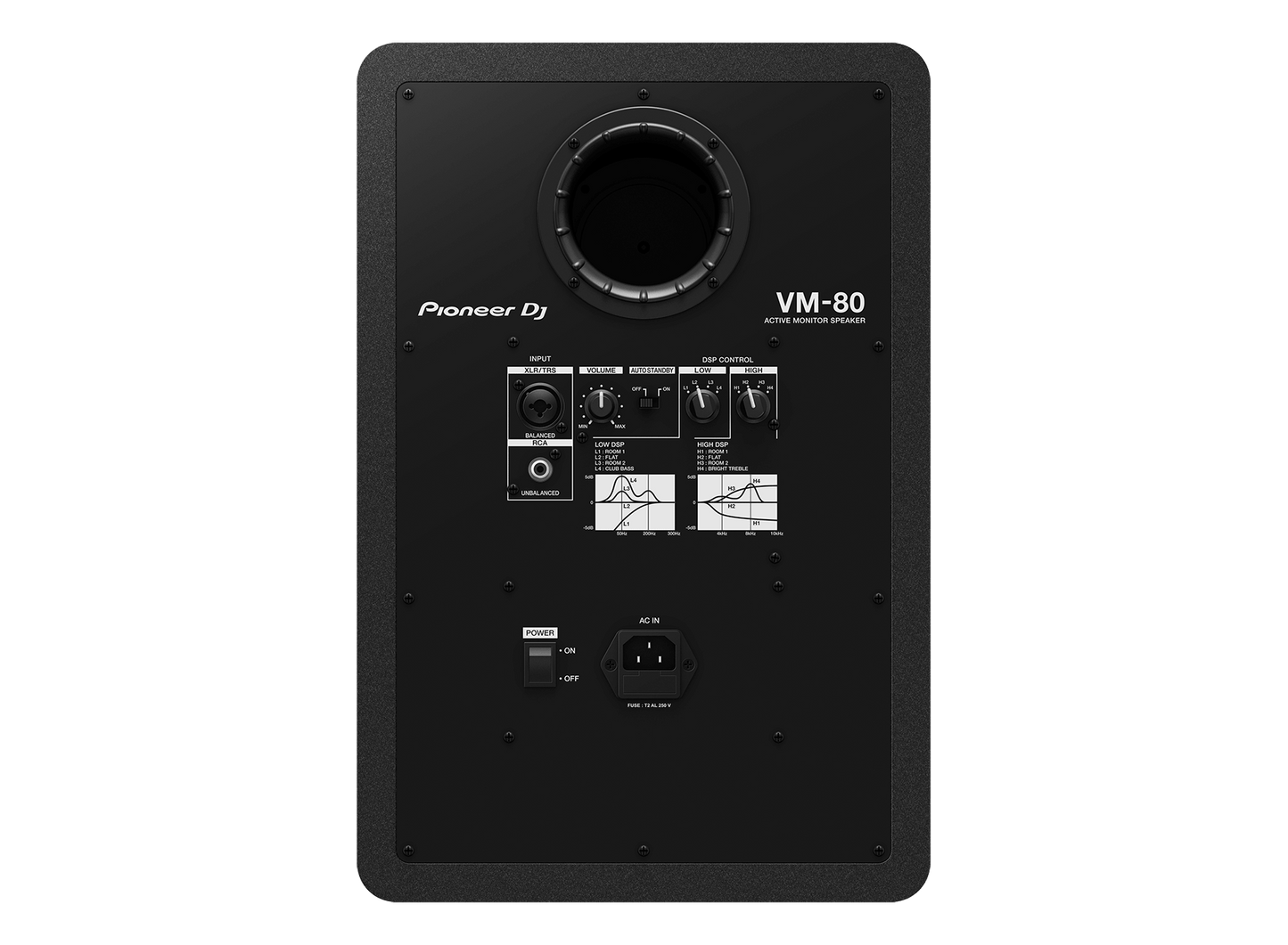 Pioneer DJ VM-80 8" Active Monitor Speaker - Pair (Black)