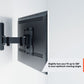 Vogel's TVM 1225 Full-Motion TV Wall Mount Small - Each - Black