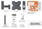 Vogel's TVM 1225 Full-Motion TV Wall Mount Small - Each - Black