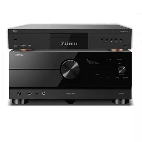 Yamaha RX-A6A 9.2 Channel AV Receiver + GMI Audio BD-A1500 Blu-Ray Player (Black)