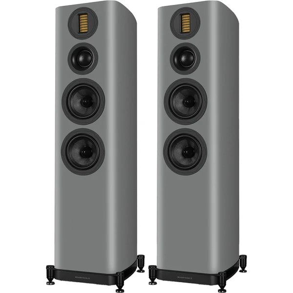 Audiolab 7000A Integrated Amplifier (Black) + Wharfedale EVO 5.4 Floorstanding Speakers - Pair (Grey)