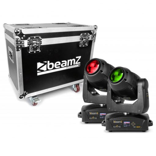 beamZ IGNITE180 LED MOVING HEAD BEAM 2PC IN FLIGHTCASE