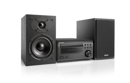 Denon D-M41 Hi-Fi System with CD, Bluetooth and FM/AM Tuner - Black