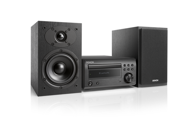 Denon D-M41 Hi-Fi System with CD, Bluetooth and FM/AM Tuner - Black