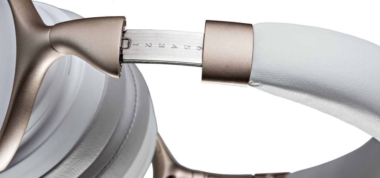 Denon AH-GC30 Premium Wireless Noise Cancellation Headphones - White