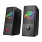REDRAGON 2.0 Satellite Speaker AIR 2 x 3W RGB Gaming Speaker – Black