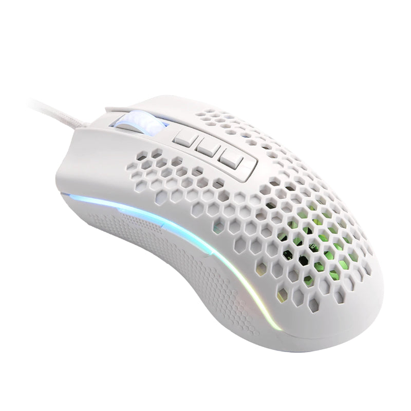 REDRAGON Storm Wired RGB – Lightweight Design Mouse - White