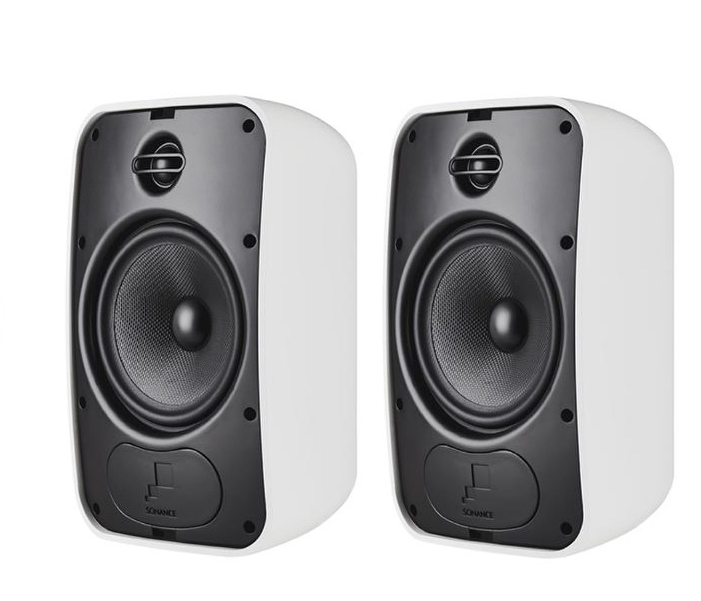 SONANCE MARINER 64 6.5" Outdoor Speaker - Pair (White) + SONOS Amp Stereo Amplifier (Black)