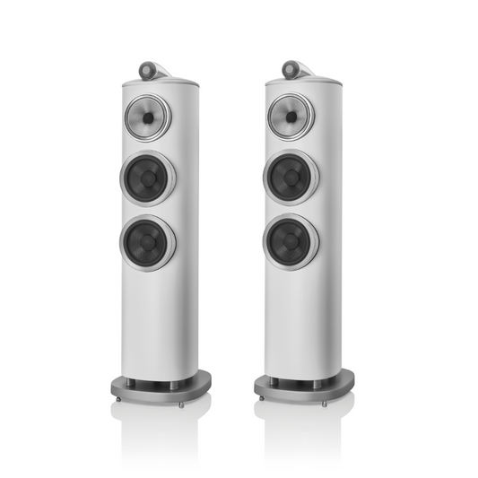 Bowers & Wilkins 804 D4 Floorstanding Speakers - pair - Satin White