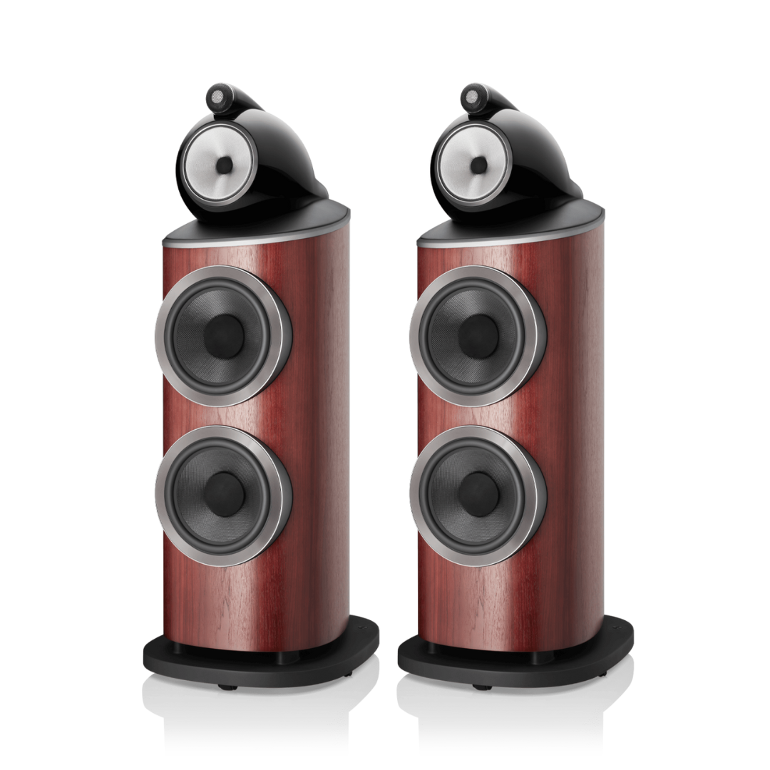 Bowers & Wilkins 801 D4 Floorstanding Speakers - pair - Satin Rosenut