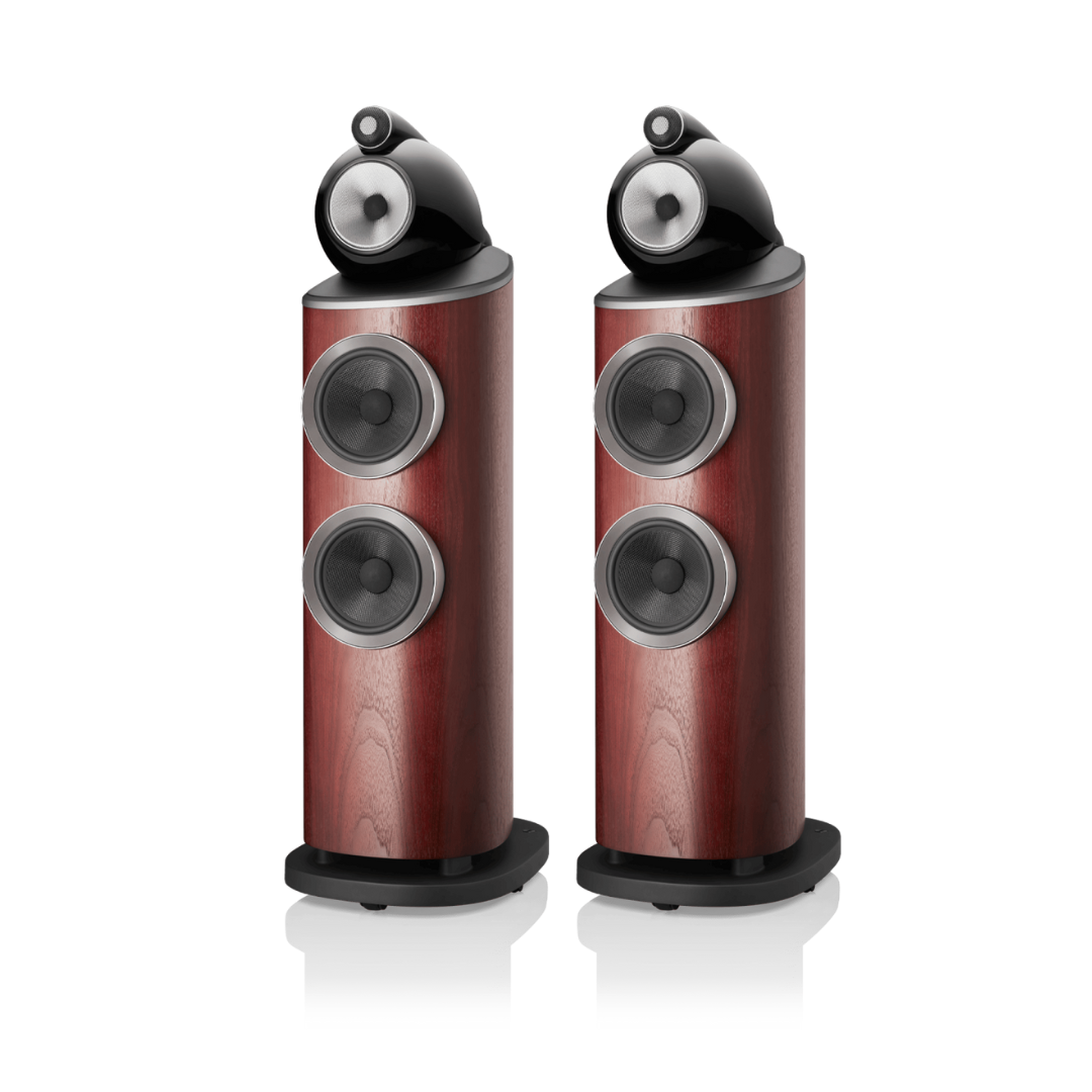 Bowers & Wilkins 803 D4 Floorstanding Speakers - pair - Rosenut