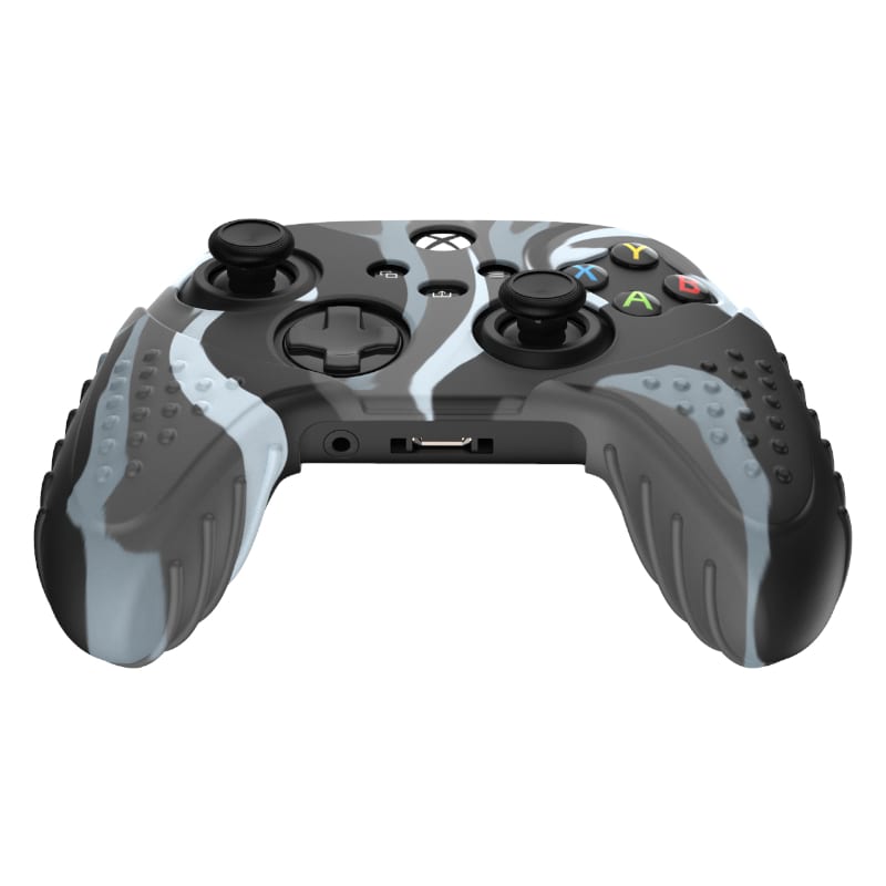 Sparkfox Xbox Series X Silicone FPS Grip Pack Skin and Thumb Caps – Camo Grey