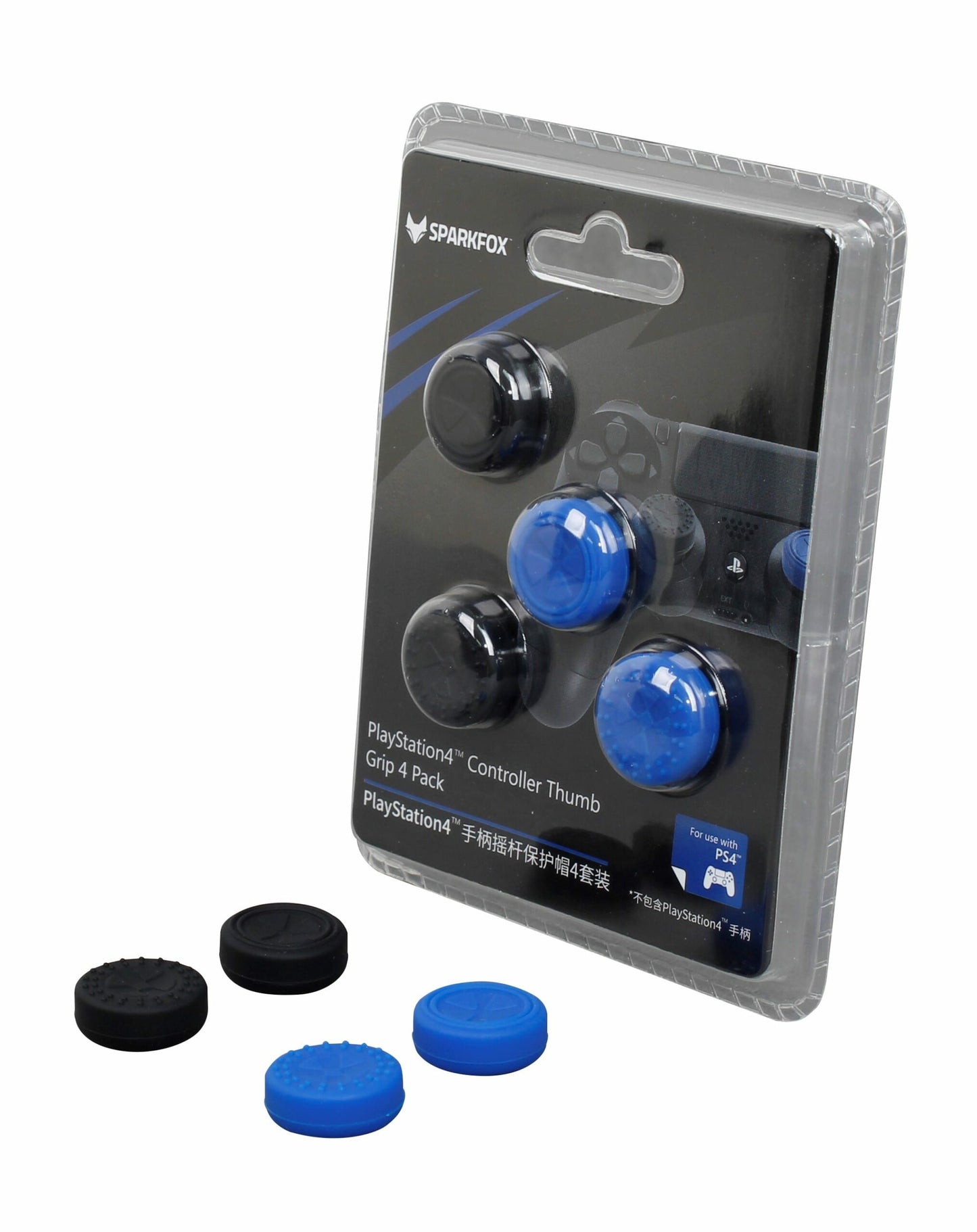Sparkfox Controller Deluxe Thumb Grip 4 Pack- PS4