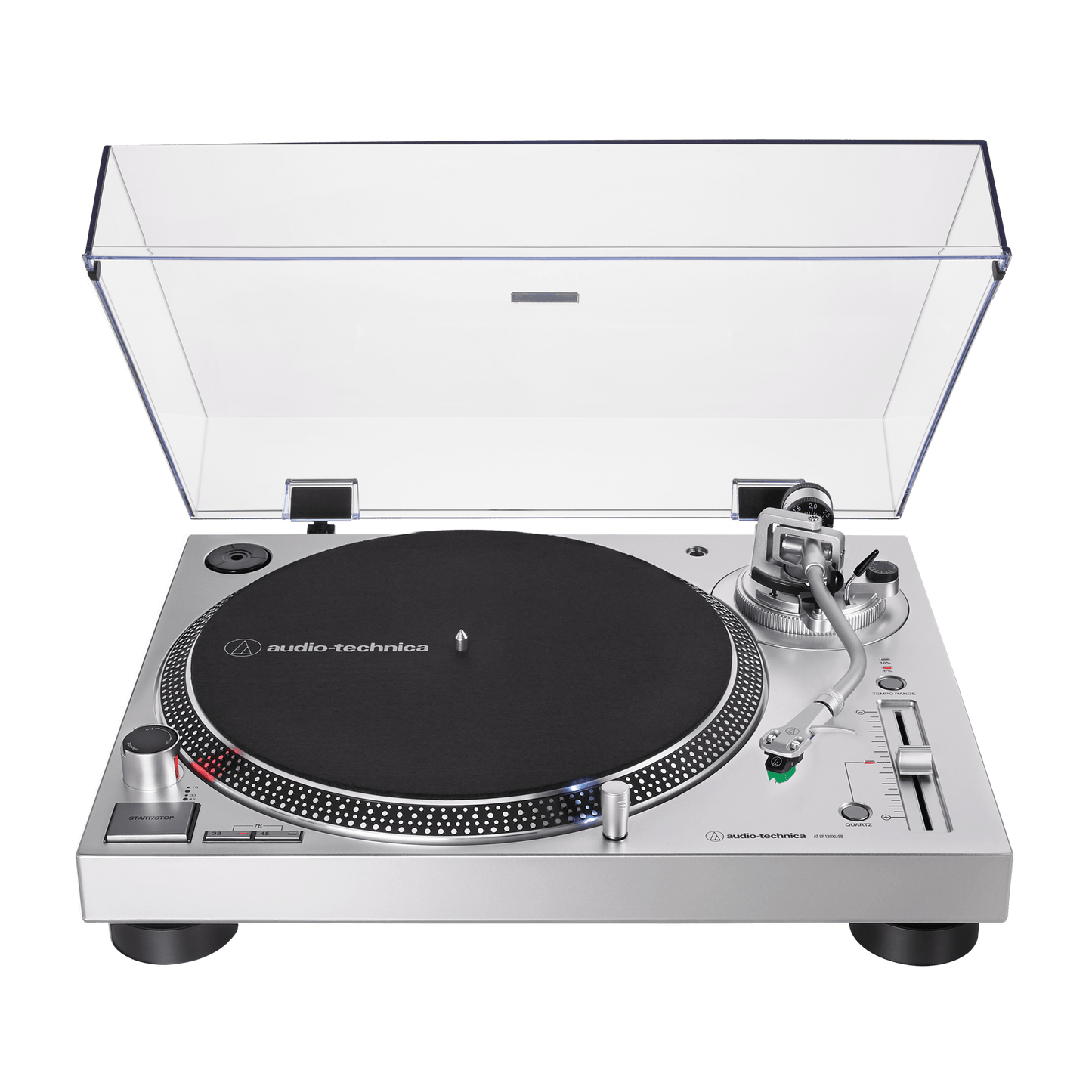 Audio-Technica AT-LP120XUSB Direct-Drive Turntable - Silver