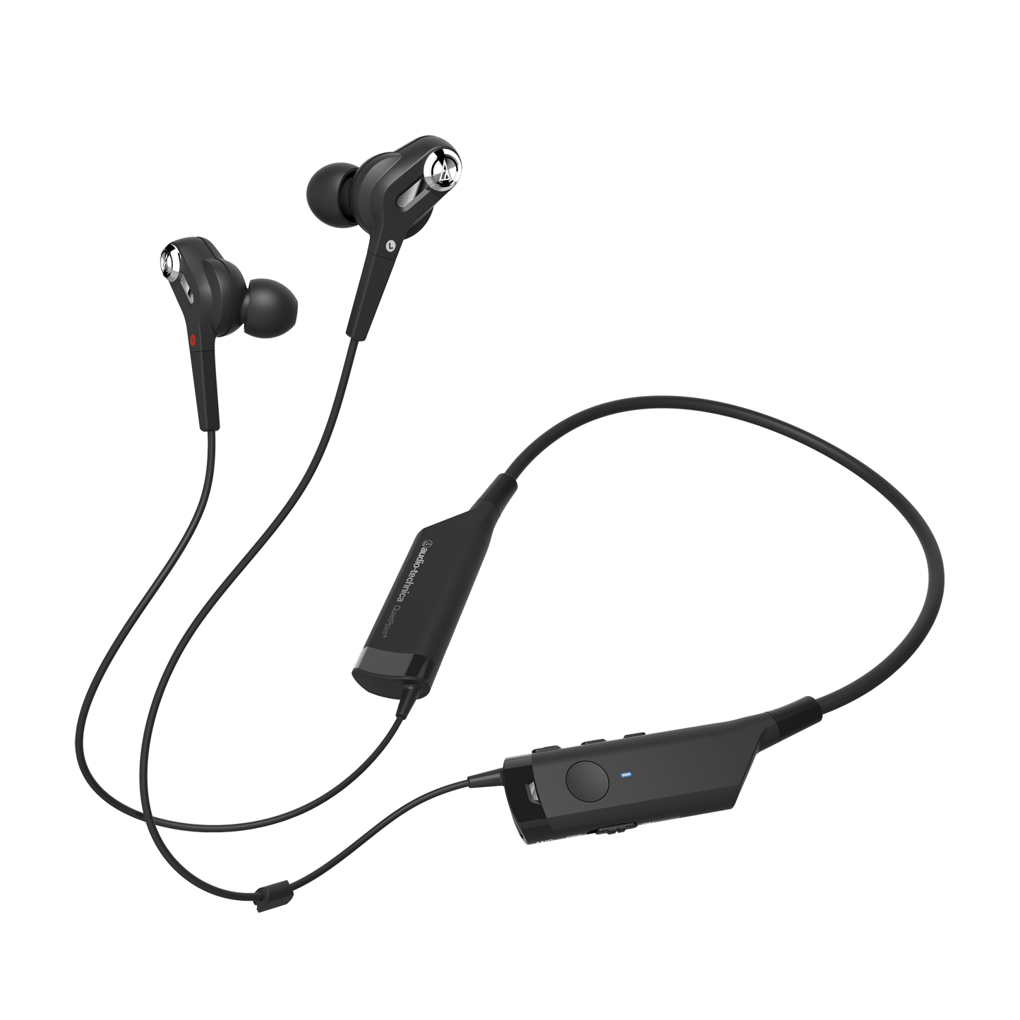 Audio-Technica ATH-ANC40BT QuietPoint® Active Noise-Cancelling Wireless In-Ear Headphone - Black