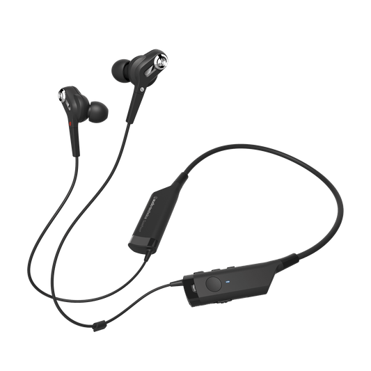 Audio-Technica ATH-ANC40BT QuietPoint® Active Noise-Cancelling Wireless In-Ear Headphone - Black