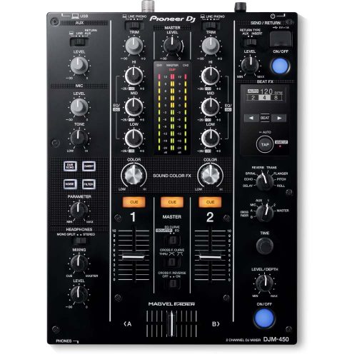 Pioneer DJ DJM-450 2-channel DJ mixer with Beat FX