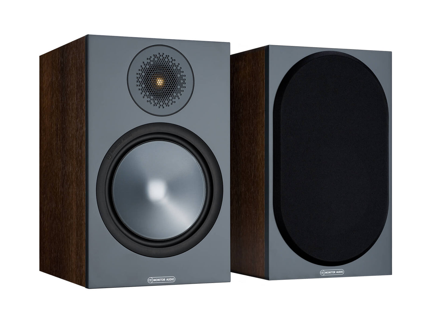 Monitor Audio BRONZE 100 Bookshelf Speakers - pair - Walnut