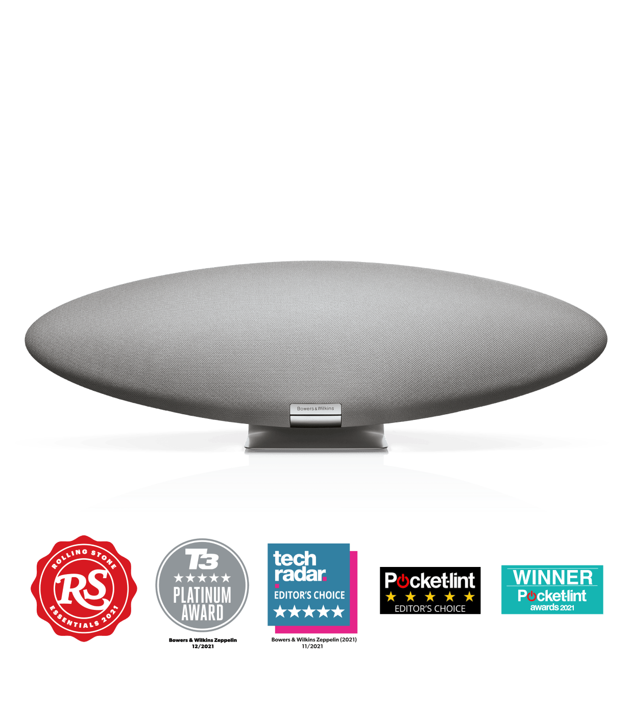 Bowers & Wilkins Zeppelin Wireless Smart Speaker - Pearl Grey